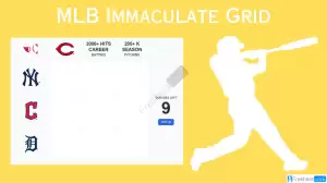 MLB Immaculate Grid Answers Today September 22 2023