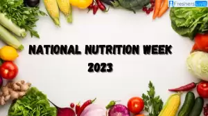 National Nutrition Week 2023, When is National Nutrition Week 2023?