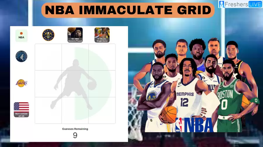 NBA Crossover Grid Immaculate Answers Today September 16 2023