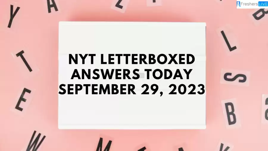 NYT Letterboxed Answers Today September 29, 2023