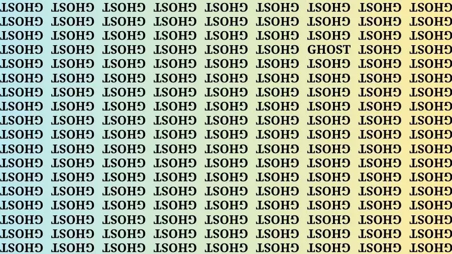 Optical Illusion Brain Challenge: If you have Sharp Eyes Find the Word Ghost in 18 Secs