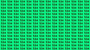 Optical Illusion Brain Challenge: You Need to Be Eagle Eyed to Spot the Number 554 among 534 in 14 Secs