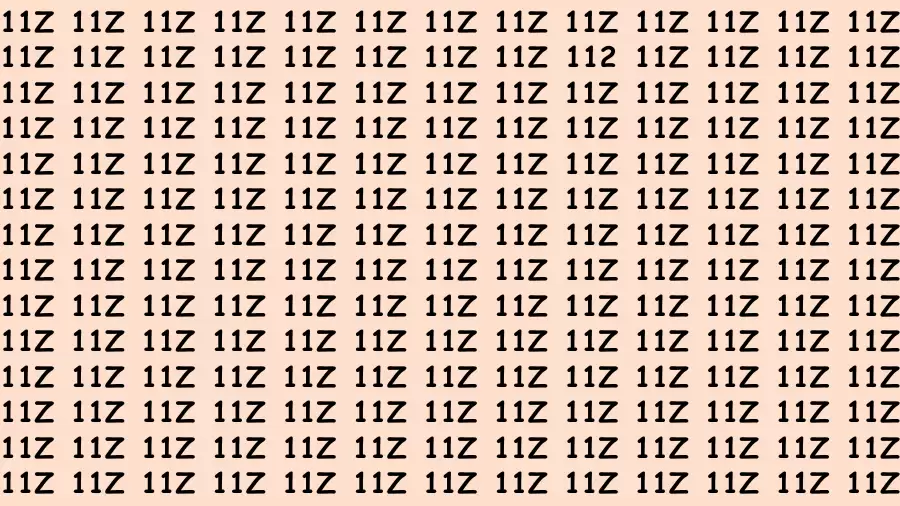 Optical Illusion Brain Test: If you have Sharp Eyes Find the Number 112 in 15 Secs