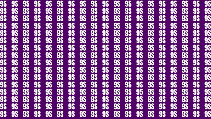 Optical Illusion Eye Test: If you have Eagle Eyes Find the Number 95 in 18 Secs