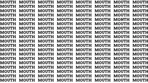 Optical Illusion Eye Test: If you have Sharp Eyes Find the Word Month among Mouth in 18 Secs