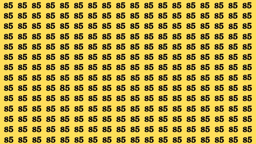 Optical Illusion Eye Test: Only Detective Brains can spot the Number 85 in 12 Secs!