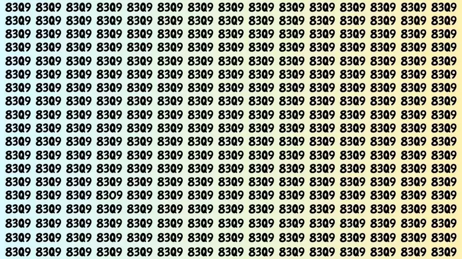 Optical Illusion Visual Test: If you have Eagle Eyes Find the Number 8309 in 14 Secs