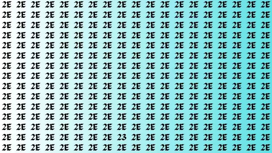 Optical Illusion Visual Test: If you have Sharp Eyes Find the Number 23 in 10 Secs