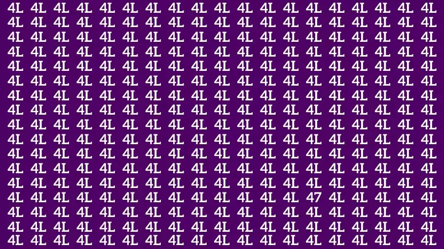 Optical Illusion Visual Test: If you have Sharp Eyes Find the Number 47 in 16 Secs