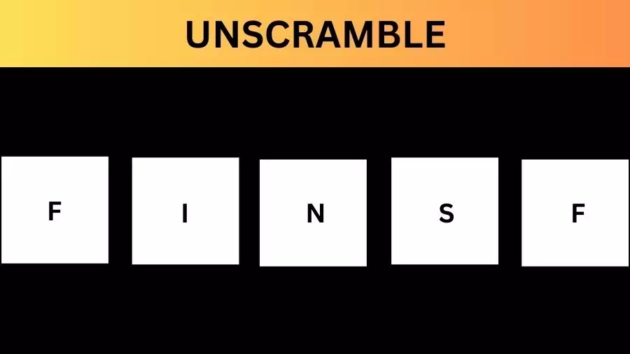 Unscramble FINSF Jumble Word Today