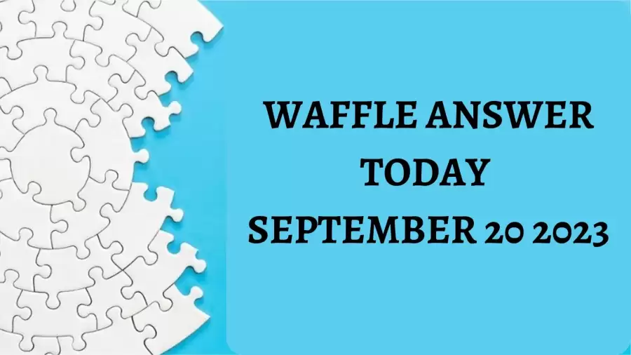 Waffle Game Today #607, Waffle Answer Today September 20 2023