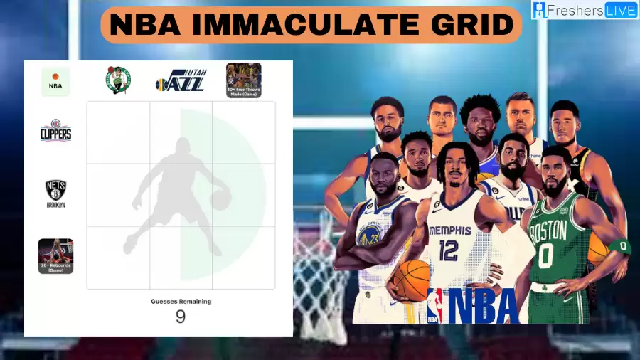 Which Boston Celtics player who has had a 20+ rebound game during the 2022-23 season? NBA Immaculate Grid answers September 17 2023