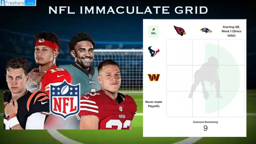 Which notable quarterbacks who never made the playoffs and started Week 1 since 1950? NFL Immaculate Grid answers September 11 2023