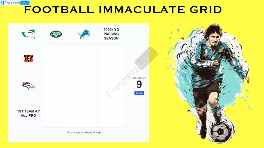 Which Player Have Played for both the Cincinnati Bengals and Detroit Lions in Their Careers? Football Immaculate Grid answers September 25 2023