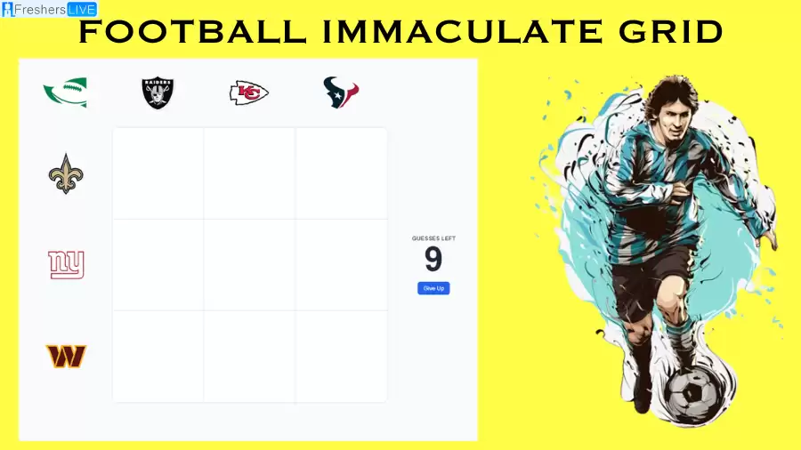 Which Player Have Played for both the Giants and Houston Texans in Their Careers? Football Immaculate Grid answers September 17 2023