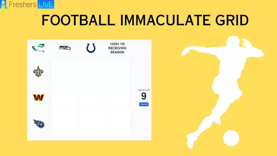 Which Player Have Played for both the Saints and 1000+ Yd Receiving Season in Their Careers? Football Immaculate Grid answers September 04 2023