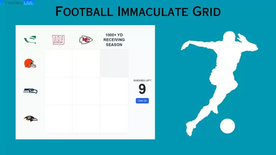 Which players who have played for the Cleveland Browns and had 1000+ yard receiving seasons? Football Immaculate Grid answers September 09 2023