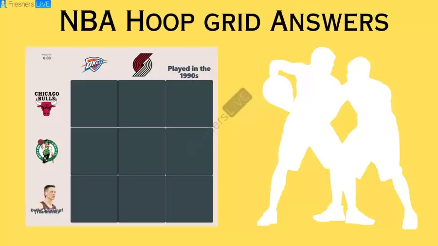 Which players who played for the Oklahoma City Thunder and were teammates of Detlef Schrempf? HoopGrids Immaculate Grid answers September 26 2023