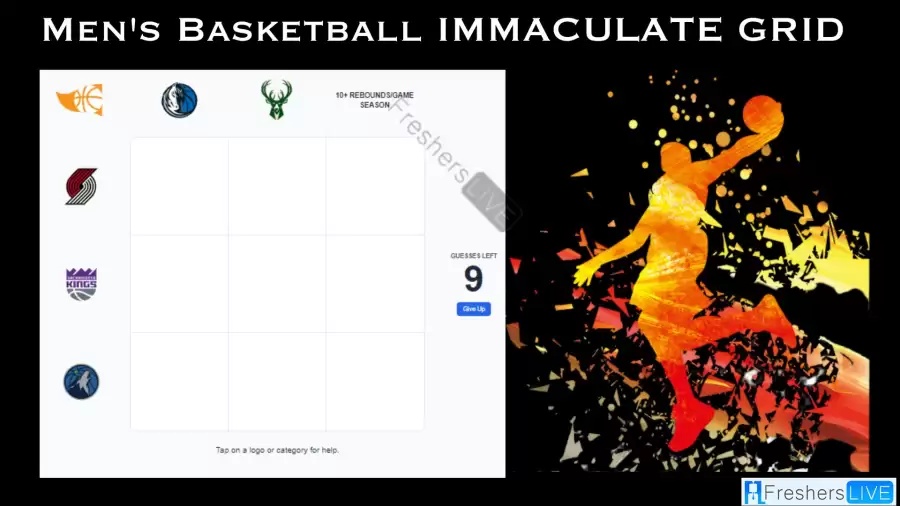 Which players in Trail Blazers franchise history who have averaged 10+ rebounds per game in a season? Men's Basketball Immaculate Grid answers September 28 2023