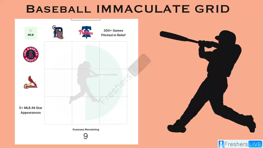 Which players played for the Los Angeles Angels and pitched in 300 or more games in relief? Baseball Immaculate Grid Answers for September 22 2023