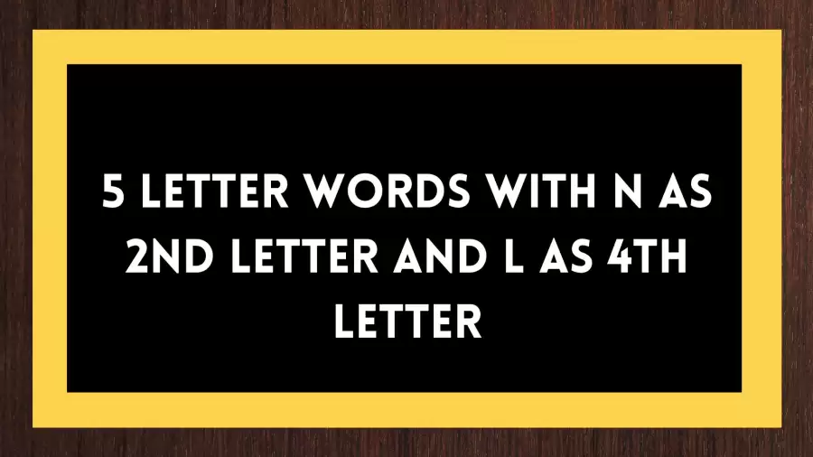 5 Letter Words With N as 2nd Letter And L as 4th Letter, List Of Five Letter Words With N as 2nd Letter And L as 4th Letter