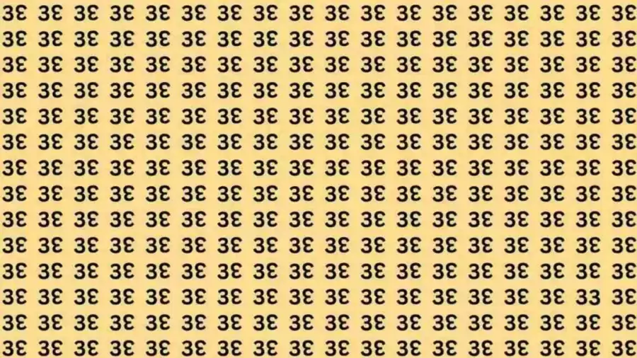 If you have Eagle Eyes Find the Number 33 in 15 Seconds