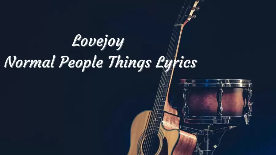 Lovejoy Normal People Things Lyrics know the real meaning of Lovejoy's Normal People Things Song Lyrics