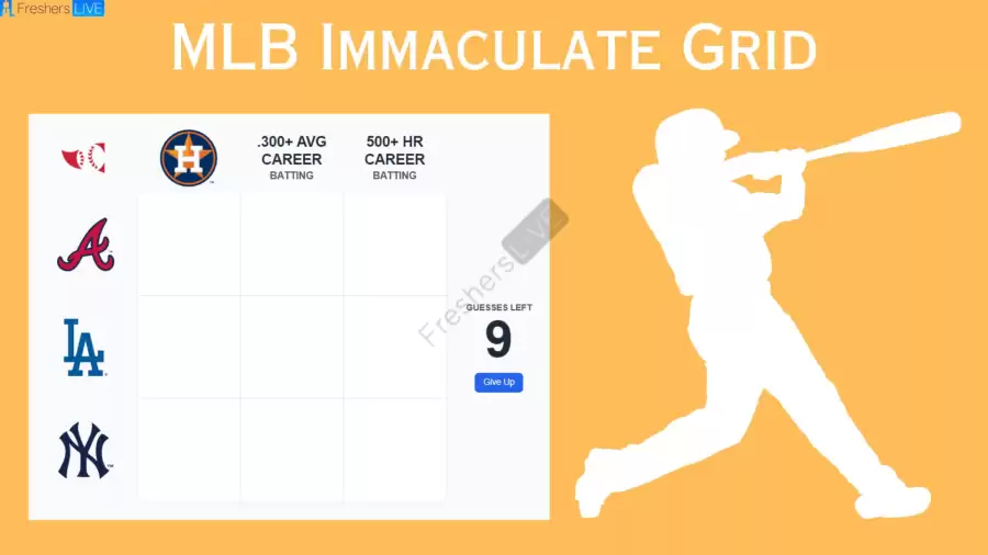 MLB Immaculate Grid Answers Today October 03 2023