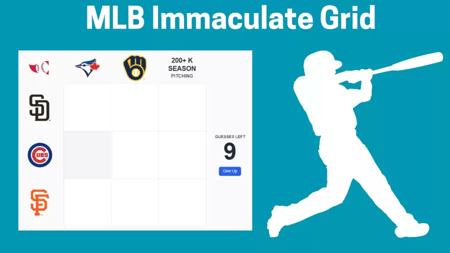 MLB Immaculate Grid Answers Today October 10 2023