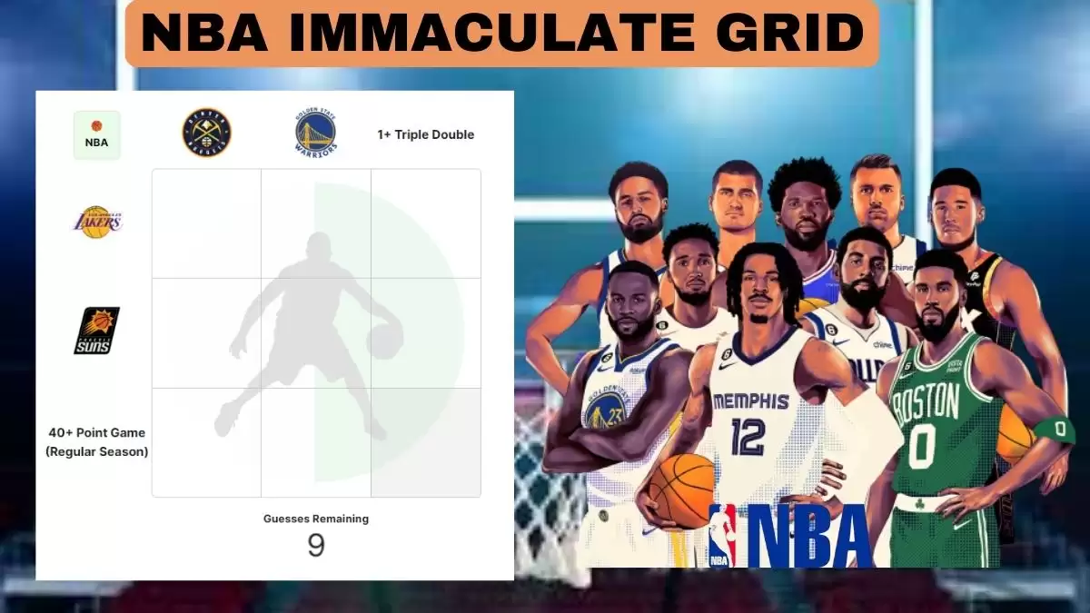 NBA Crossover Grid Immaculate Answers Today October 25 2023