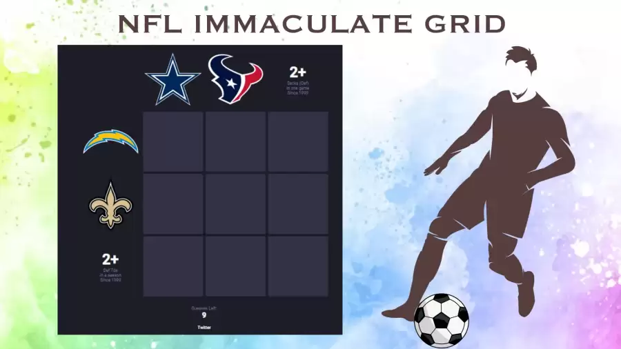 NFL Immaculate Grid Game Answers Today 20 October 2023: NFL Grid Game Rules and Trivia Explained