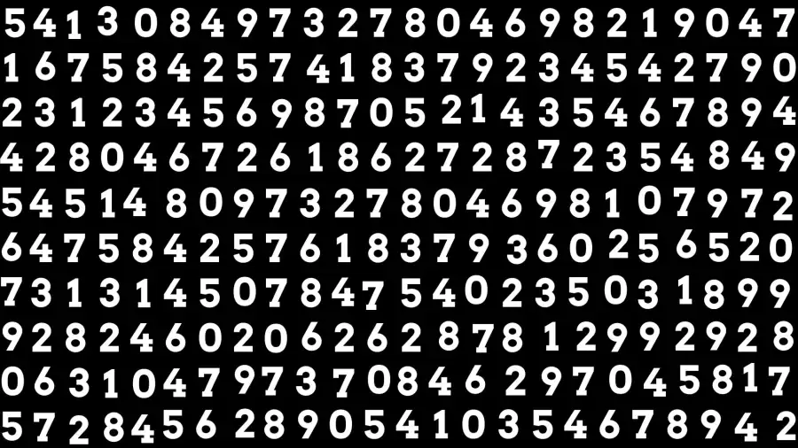 Observation Brain Challenge: If you have Hawk Eyes Find the Number 9009 in 15 Secs