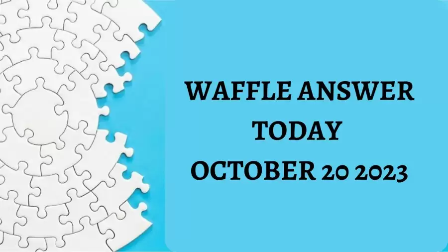 Waffle Game Today #637, Waffle Answer Today October 20 2023