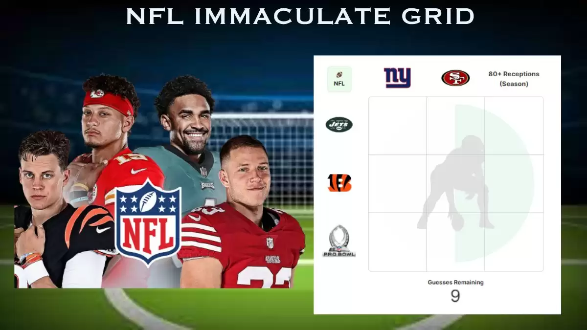 Which players have had 80+ receptions in a season and been selected to the Pro Bowl? NFL Immaculate Grid answers October 30 2023