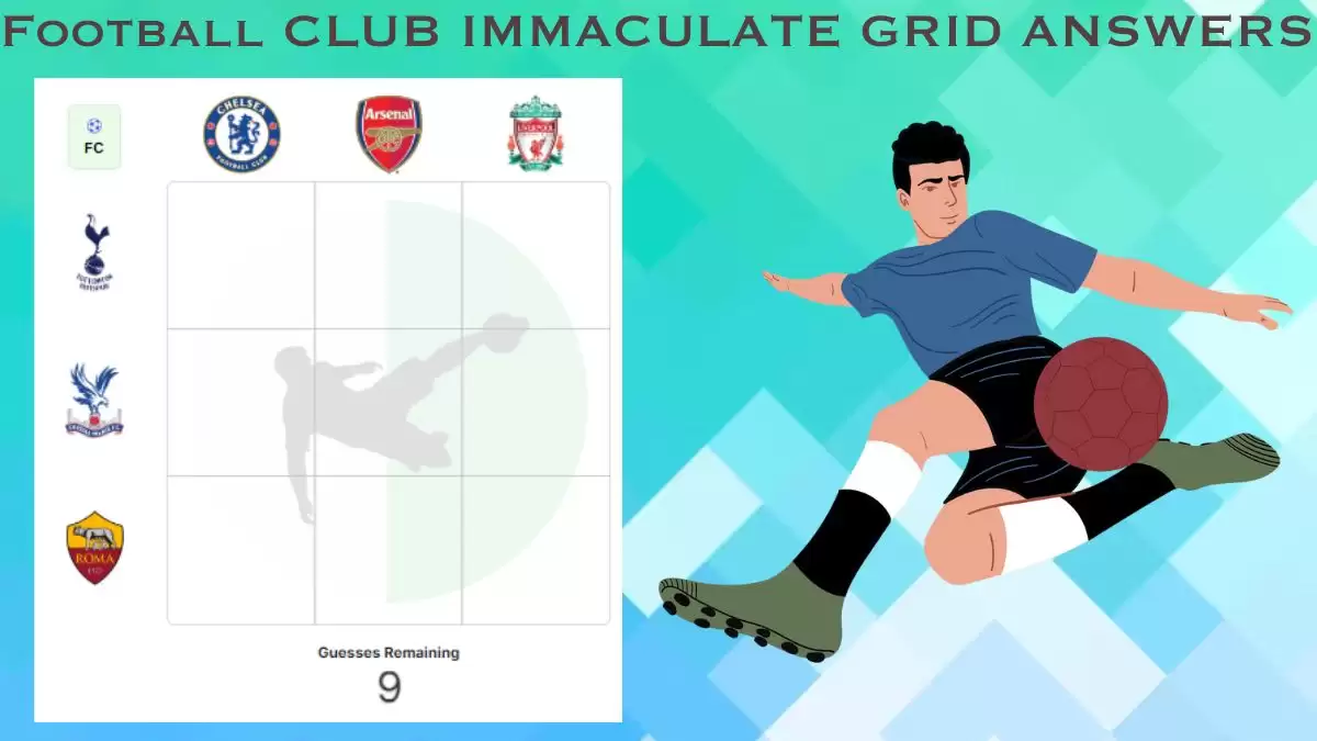 Which Players Have Played for Both Crystal Palace F.C. and Arsenal FC in their Careers? Football Club Immaculate Grid answers October 30 2023