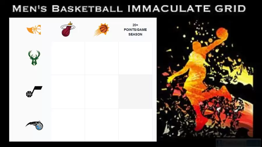 Which player who has played for the Milwaukee Bucks in a season averaged 20+ points per game? Men's Basketball Immaculate Grid answers October 09 2023