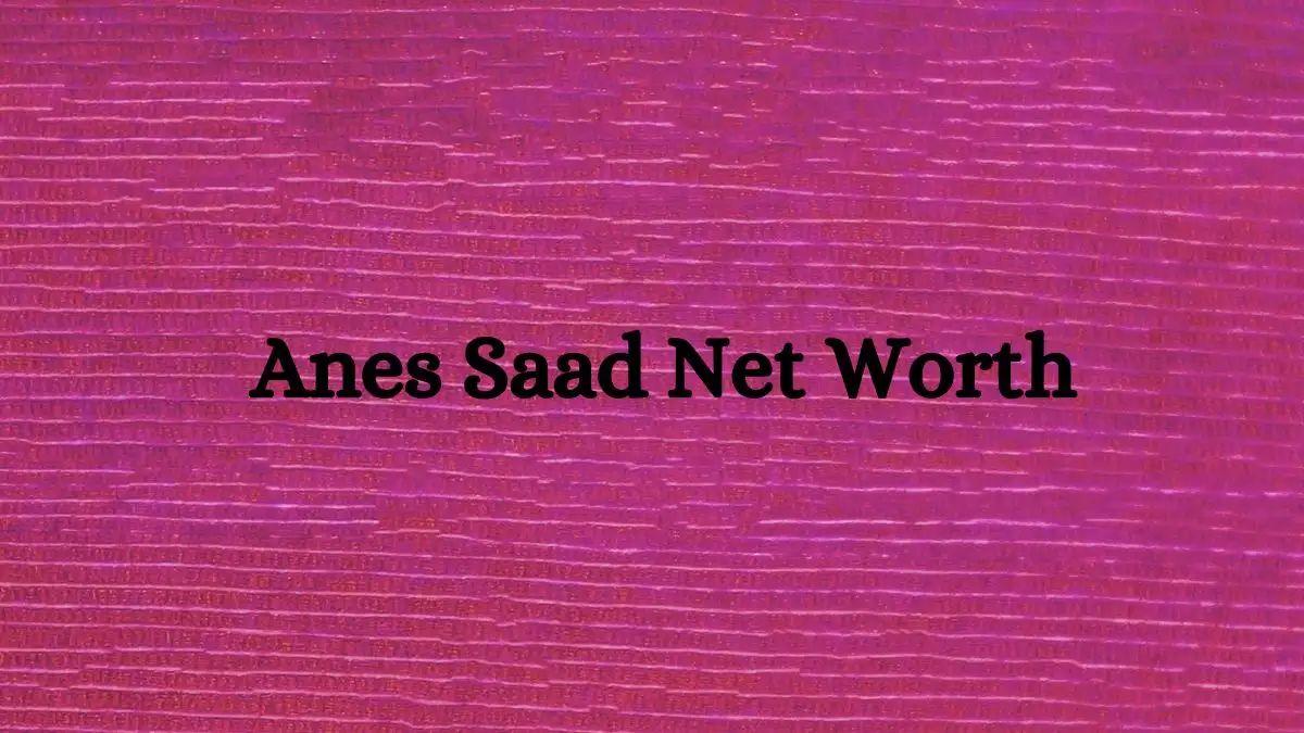 Anes Saad Net Worth in 2023 How Rich is He Now?