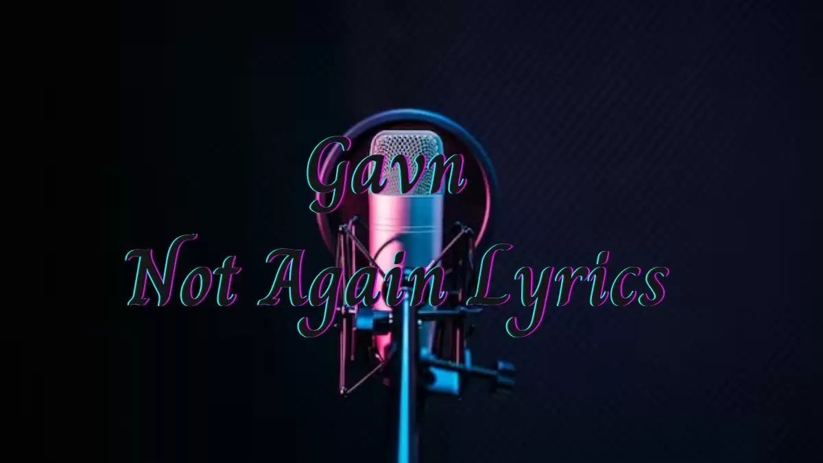 Gavn Not Again Lyrics know the real meaning of Gavn's Not Again Song Lyrics