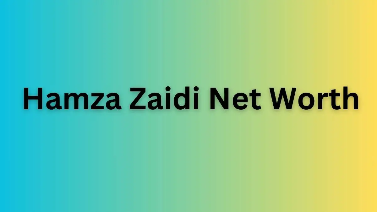 Hamza Zaidi Net Worth in 2023 How Rich is He Now?