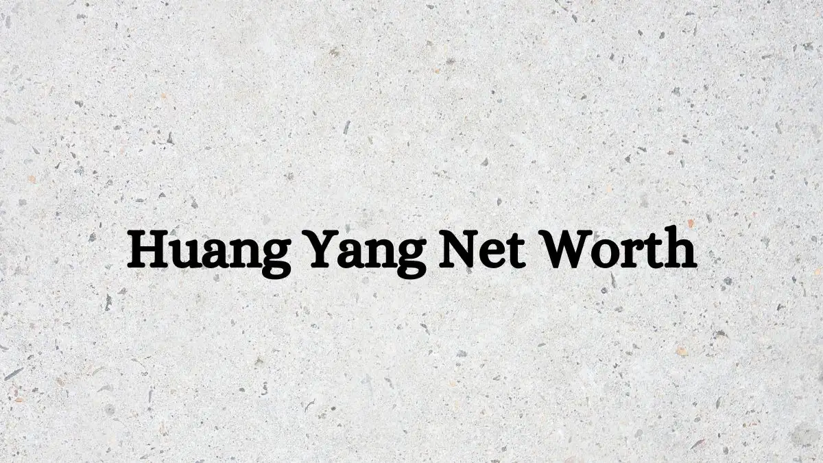 Huang Yang Net Worth in 2023 How Rich is He Now?