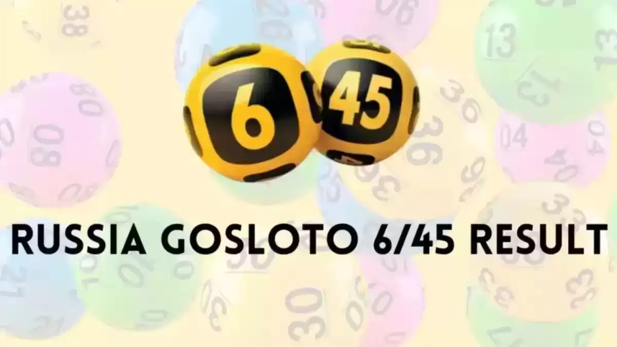 Russia Gosloto 6/45 Result 15 November 2023 Check 6 out of 45 winning numbers