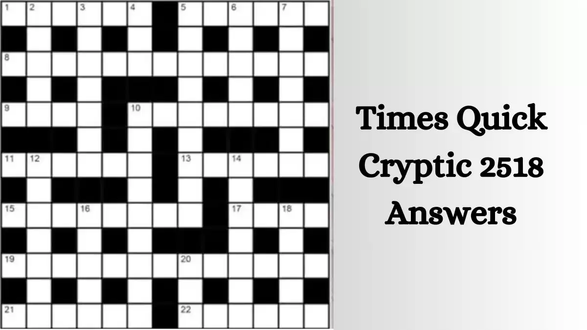 Times Quick Cryptic 2518 Answers Today November 02, 2023