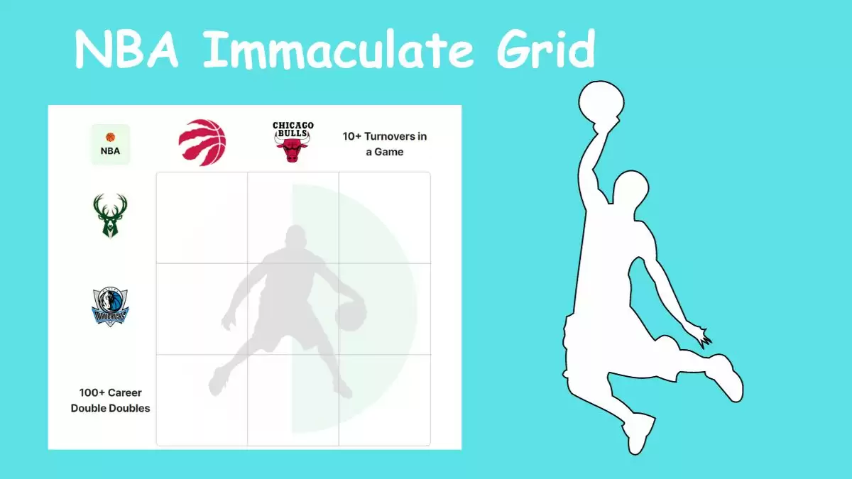 Which players have played for 100+ Career Double Doubles and 10+ Turnovers in a Game? NBA Immaculate Grid answers November 02 2023