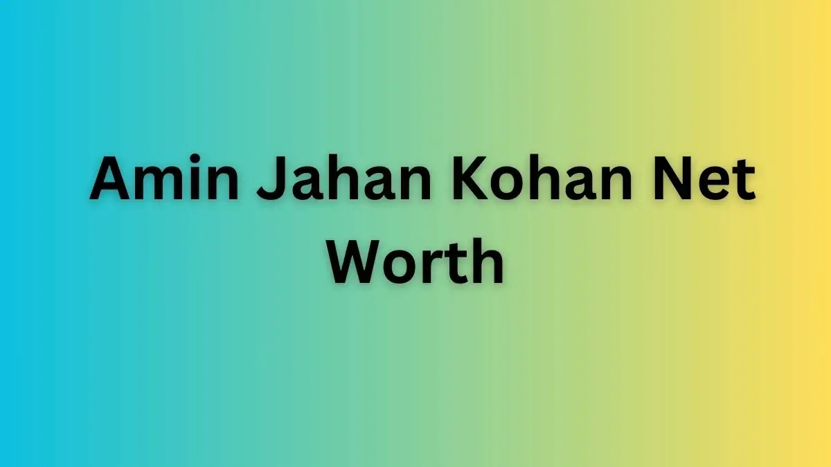 Amin Jahan Kohan Net Worth in 2023 How Rich is He Now?