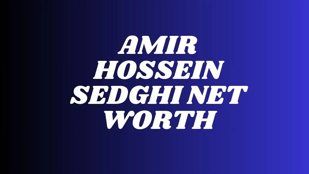 Amir Hossein Sedghi Net Worth in 2023 How Rich is He Now?