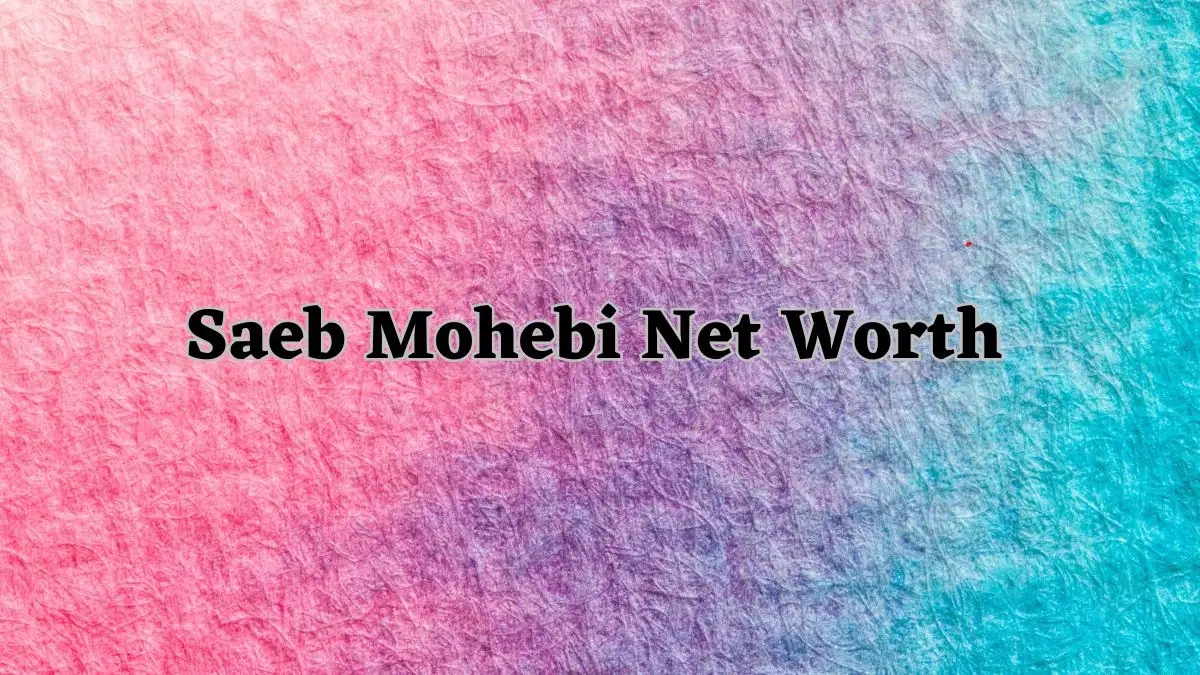 Saeb Mohebi Net Worth in 2023 How Rich is He Now?