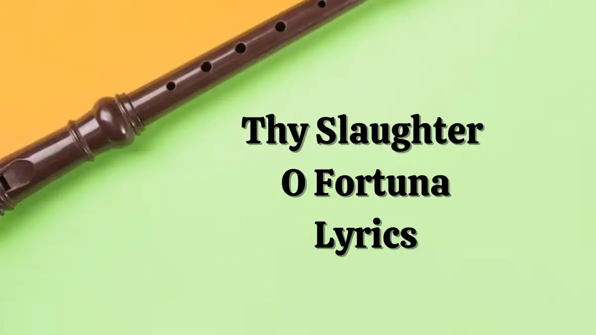 Thy Slaughter O Fortuna Lyrics know the real meaning of Thy Slaughter's O Fortuna Song lyrics