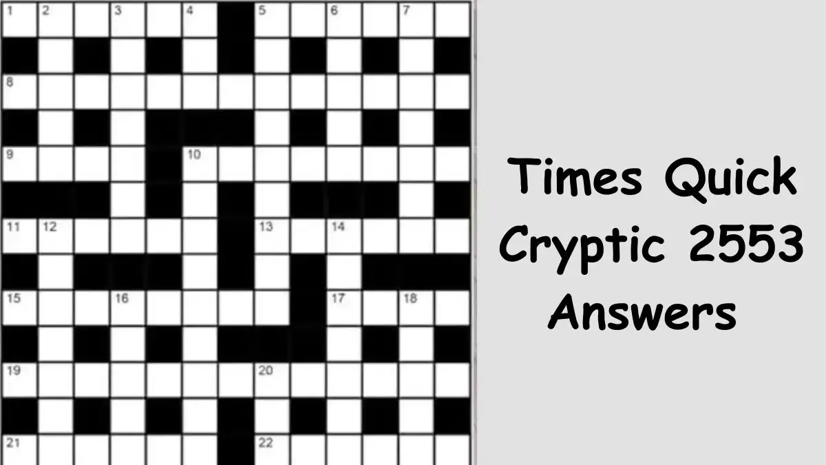 Times Quick Cryptic 2553 Answers Today December 21, 2023