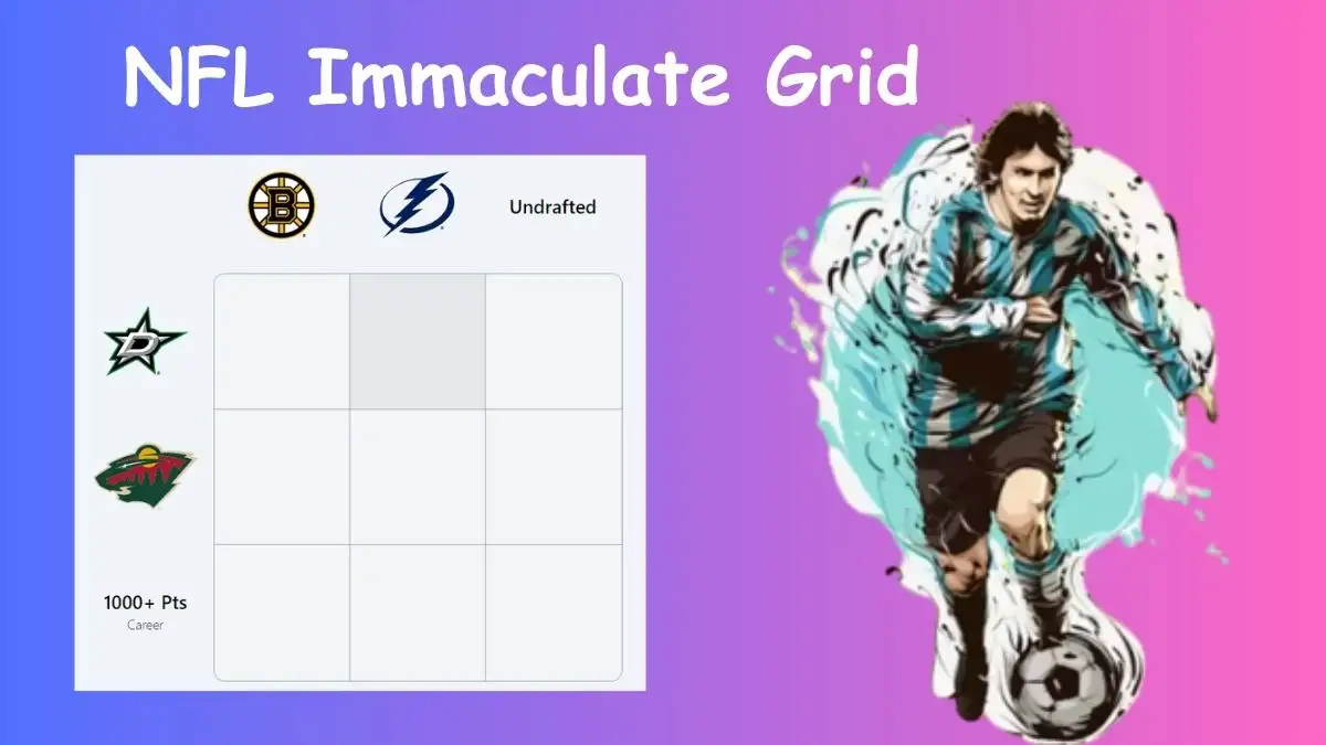 Which Player Have Played for both the Dallas Stars and Boston Bruins in Their Careers? NFL Immaculate Grid answers December 07 2023