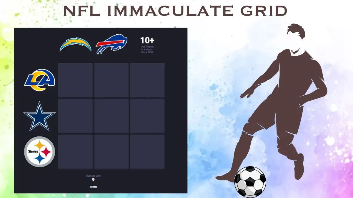 Which players who played for the Los Angeles Rams and threw 10 or more interceptions in a season since 1999? NFL Immaculate Gridiron answers December 06 2023